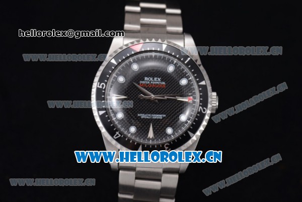 Rolex Milgauss Vintage 1950's Asia 2813 Automatic Stainless Steel Case/Bracelet with Black Dial and Dot Markers - Click Image to Close