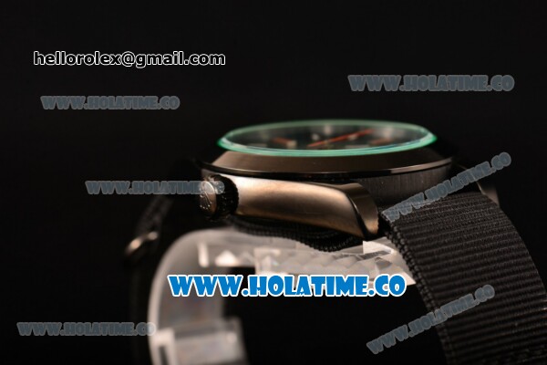 Rolex Milgauss Asia Automatic PVD Case with Stick Markers and Black Nylon Strap - Click Image to Close