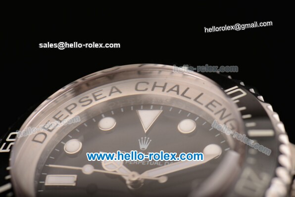 Rolex Sea-Dweller Deepsea Challenge Super Rolex 3135 Automatic Steel Case with White Markers and Black Dial - 1:1 Original - Click Image to Close