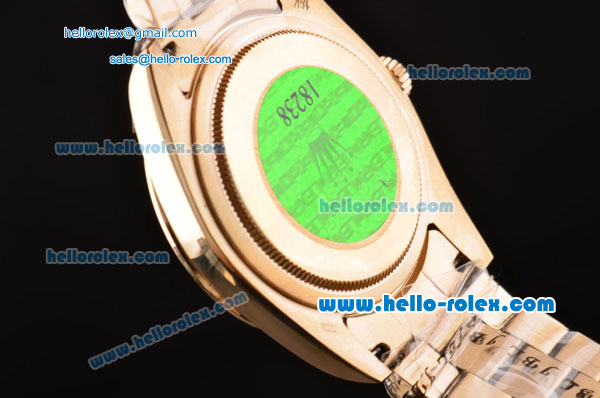 Rolex Masterpiece Swiss ETA 2836 Automatic Full Gold with Diamond Bezel and Diamond Dial - Click Image to Close
