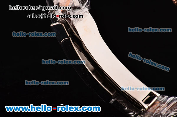 Rolex Datejust II Asia 2813 Automatic Two Tone Case with White Dial and White Stick Markers - ETA Coating Super LumiNova - Click Image to Close