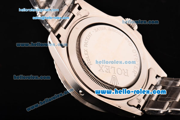 Rolex Submariner Oyster Perpetual Comenx Swiss ETA 2836 Automatic Full Steel with Black Dial and Yellow Markers - Click Image to Close