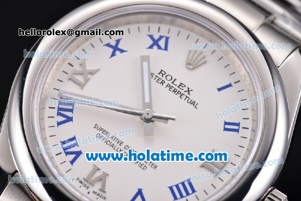 Rolex Datejust II Asia 2813 Automatic Full Steel with White Dial and Roman Numeral Markers - Click Image to Close