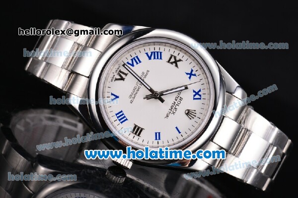 Rolex Datejust II Asia 2813 Automatic Full Steel with White Dial and Roman Numeral Markers - Click Image to Close