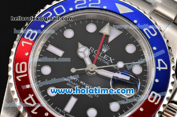 Rolex GMT-Master II Automatic Movement ETA Coating Case with White Markers and Ceramic Bezel - Click Image to Close