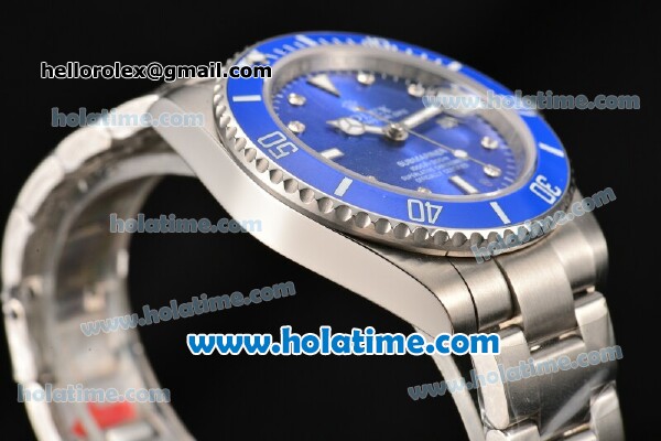 Rolex Submariner Asia 2813 Automatic Full Steel with Blue Dial and Ceramic Bezel - Click Image to Close