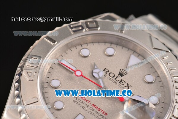 Rolex Yacht-Master Swiss ETA 2836 Automatic Full Steel with White Markers and Silver Dial - 1:1 Original (J12) - Click Image to Close