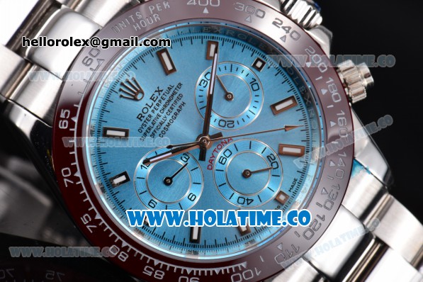 Rolex Daytona Asia 2813 Automatic Steel Case/Bracelet with Blue Dial and Stick Markers - Click Image to Close