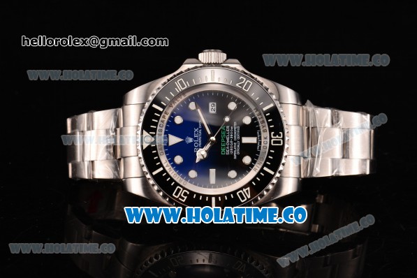 Rolex Deepsea Sea-Dweller D-Blue Edition Dive Asia 2813 Automatic Steel Case with White Markers and D-Blue Dial - Click Image to Close