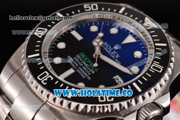 Rolex Deepsea Sea-Dweller D-Blue Edition Dive Asia 2813 Automatic Steel Case with White Markers and D-Blue Dial - Click Image to Close