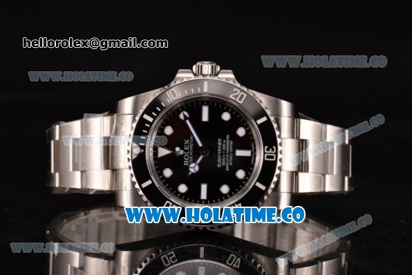 Rolex Submariner Rolex 3131 Automatic Steel Case/Bracelet with White Markers and Black Dial - 1:1 NOOB Best Edition - Click Image to Close