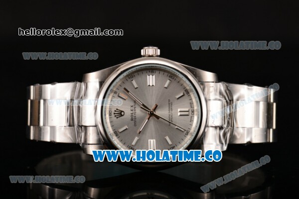 Rolex Air King Asia Automatic Full Steel with Silver Dial and White Stick Markers - Click Image to Close