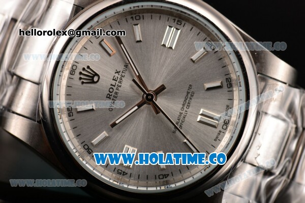 Rolex Air King Asia Automatic Full Steel with Silver Dial and White Stick Markers - Click Image to Close