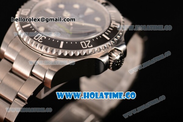 Rolex Deepsea Sea-Dweller D-Blue Edition Dive Swiss ETA 2836 Automatic Full Steel with D-Blue Dial White Markers and Black Bezel - 1:1 Original (NOOB) - Click Image to Close