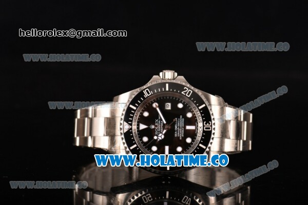 Rolex Deepsea Sea-Dweller Swiss ETA 2836 Automatic Steel Case with Black Ceramic Bezel and White Markers (NOOB) - Click Image to Close