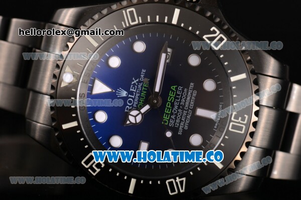 Rolex Pro-Hunter "Sea-Dweller Deepsea" D-Blue Clone Rolex 3135 Automatic Full PVD with D-Blue Dial and White Markers - 1:1 Original - Click Image to Close