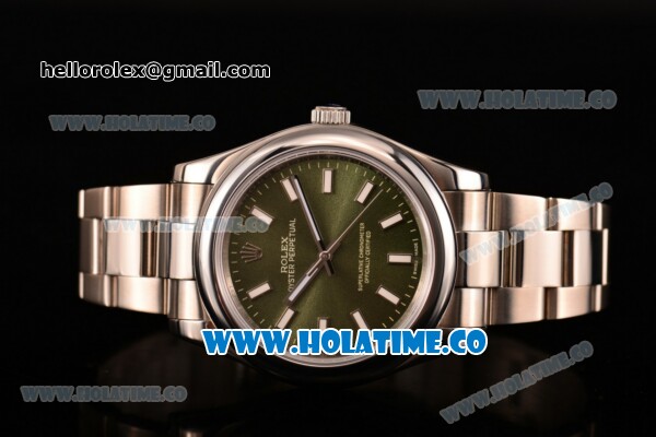 Rolex Air King Asia 2813 Automatic Full Steel with Green Dial and Stick Markers - Click Image to Close