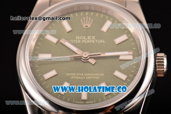 Rolex Air King Asia 2813 Automatic Full Steel with Green Dial and White Stick Markers - Click Image to Close