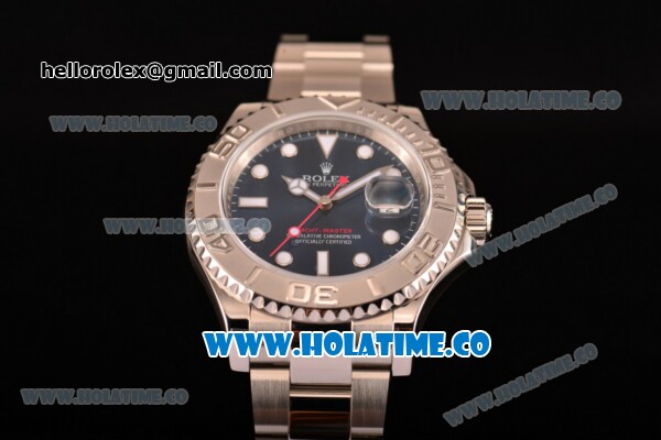 Rolex Yachtmaster I Clone Rolex 3135 Automatic Full Steel with Blue Dial and White Markers (J12) - Click Image to Close