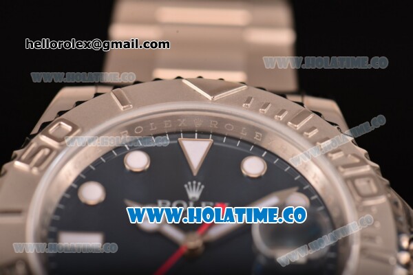 Rolex Yachtmaster I Clone Rolex 3135 Automatic Full Steel with Blue Dial and White Markers (J12) - Click Image to Close