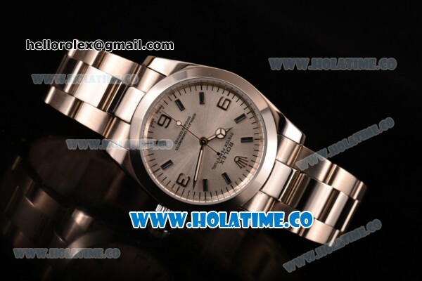 Rolex Air-King Oyster Perpetual Automatic with White Dial-Blue Marking - Click Image to Close