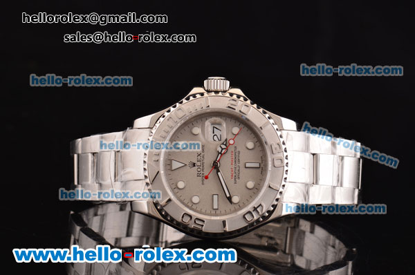 Rolex Yachtmaster Super Clone 3135 Automatic Stainless Steel Case with Stainless Steel Strap and White Dial - Click Image to Close