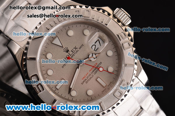 Rolex Yachtmaster Super Clone 3135 Automatic Stainless Steel Case with Stainless Steel Strap and White Dial - Click Image to Close