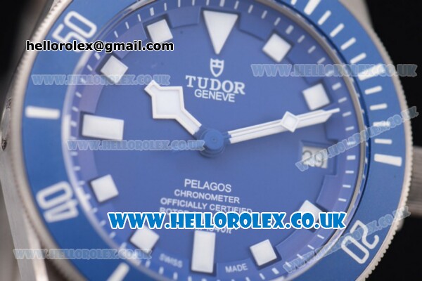 Tudor Pelagos Swiss ETA 2824 Automatic Titanium Case/Bracelet with Blue Dial and White Markers (ZF) - Click Image to Close
