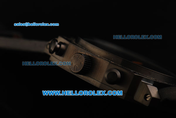 U-Boat Italo Fontana Automatic Movement PVD Case with Black Dial-Orange Marking - Click Image to Close