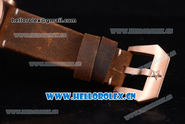 Zenith Pilot Type 20 GMT Asia ST25 Automatic Rose Gold Case with Black Dial Arabic Numeral Markers and Brown Leather Strap - Click Image to Close