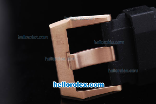 Bell & Ross BR 02-94 Automatic with Black Dial,Gold Case and Rubber Strap - Click Image to Close