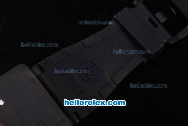 Bell & Ross BR 01-97 Automatic Movement with Black Dial and PVD Black Case-Black Rubber Strap - Click Image to Close