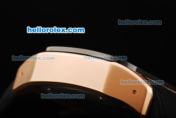 Cartier Santos 100 Chronograph Quartz Movement Rose Gold Case with White Dial and PVD Bezel - Click Image to Close