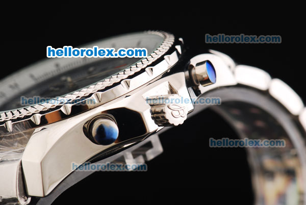 Breitling for Bentley Motors Tourbillon Automatic Movement Full Steel with Blue Dial and Stick Markers - Click Image to Close
