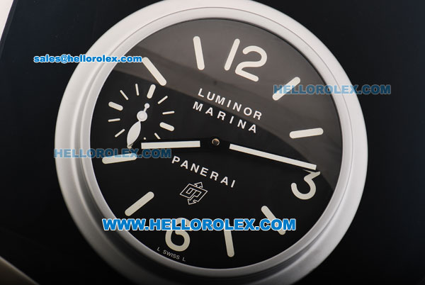 Panerai Luminor Marina Swiss Quartz Movement Black Dial with White Marking - Click Image to Close