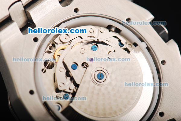 Audemars Piguet Royal Oak Offshore Swiss Valjoux 7750 Movement White Dial with White Numerals and SS Strap - Click Image to Close