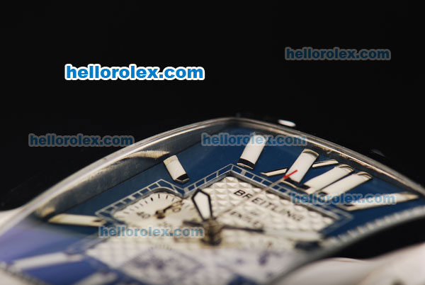 Breitling Bently Flying B Chronograph Miyota Quartz Movement Full Steel with Blue Dial and Stick Markers - Click Image to Close