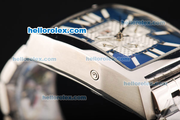 Breitling Bently Flying B Automatic Movement Full Steel with Blue Dial and Stick Markers - Click Image to Close