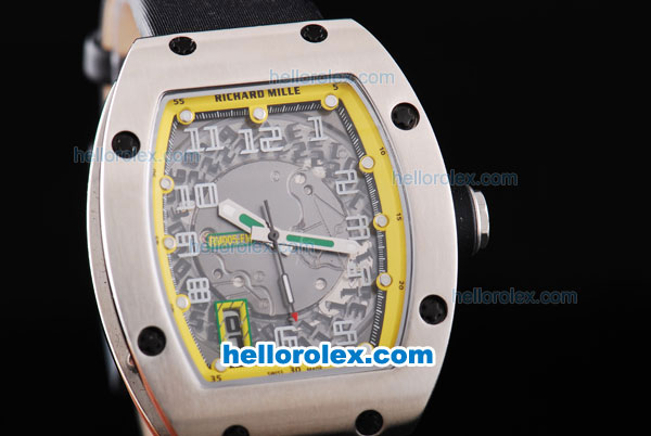 Richard Mille RM 005 with Yellow-Black Dial and White Number Marking - Click Image to Close