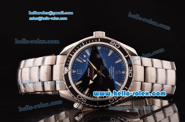 Omega Seamaster 007 Chronograph Black Dial and Bezel-ETA Case - Click Image to Close
