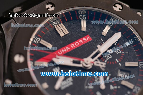 Hublot Big Bang Luna Rossa Swiss Valjoux 7750 Automatic Movement Ceramic Case and Bezel with Black Dial and Rubber Strap-Limited Edition - Click Image to Close